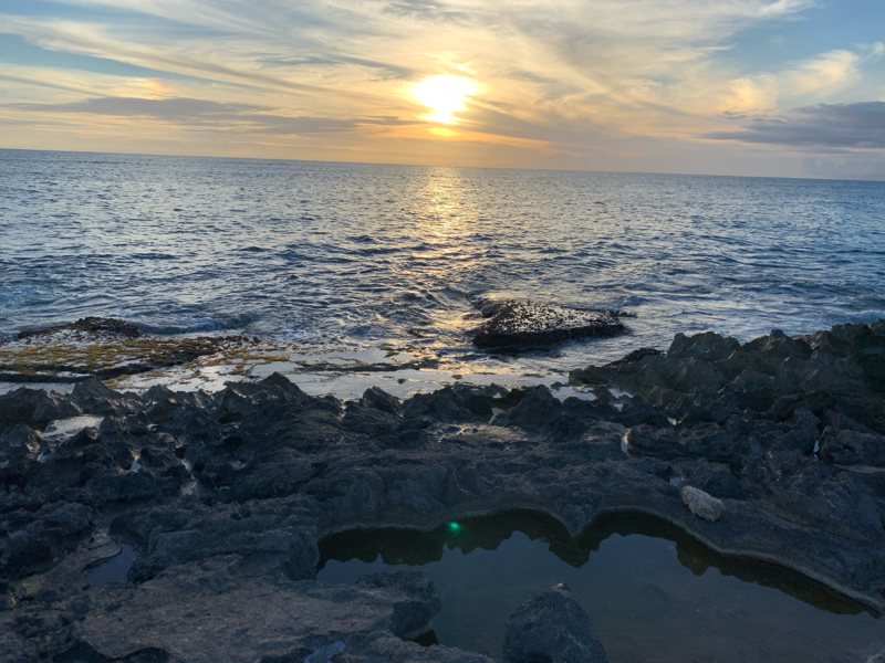 Sunset at the Secret Beach